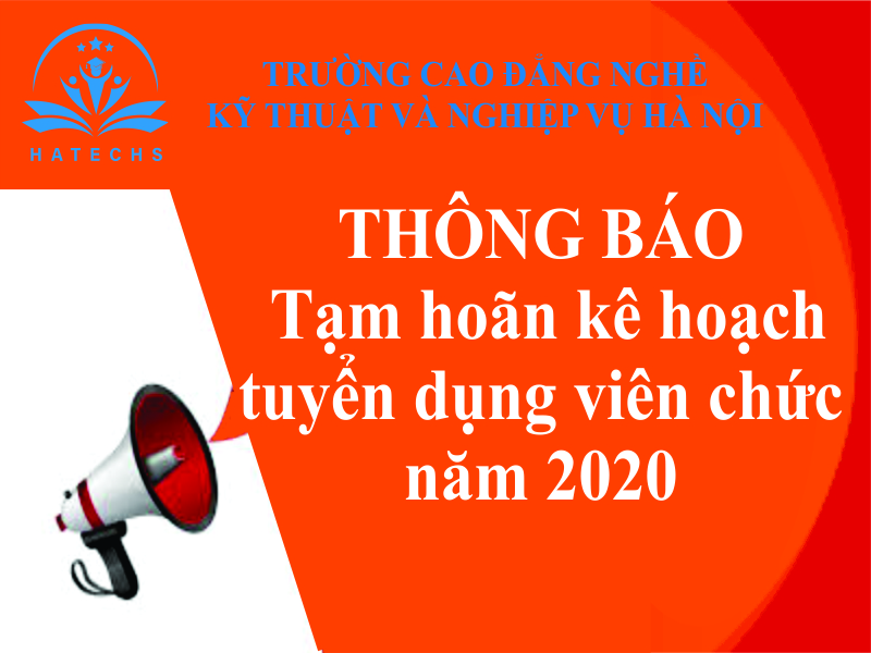 Thông báo tạm dừng kế hoạch thi tuyển viên chức năm 2020